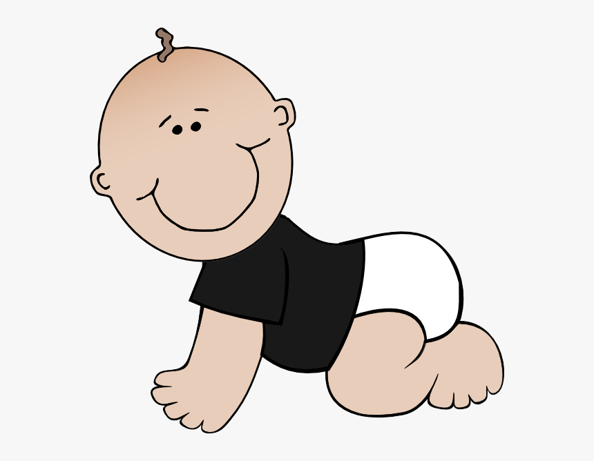 Crawling Baby Black Shirt Svg Clip Arts - William B Travis Born, HD Png Download, Free Download