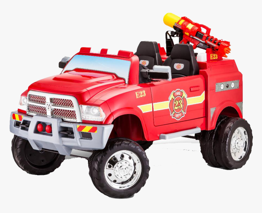 Fire Truck Transparent File - Ride On Toy Fire Truck, HD Png Download, Free Download