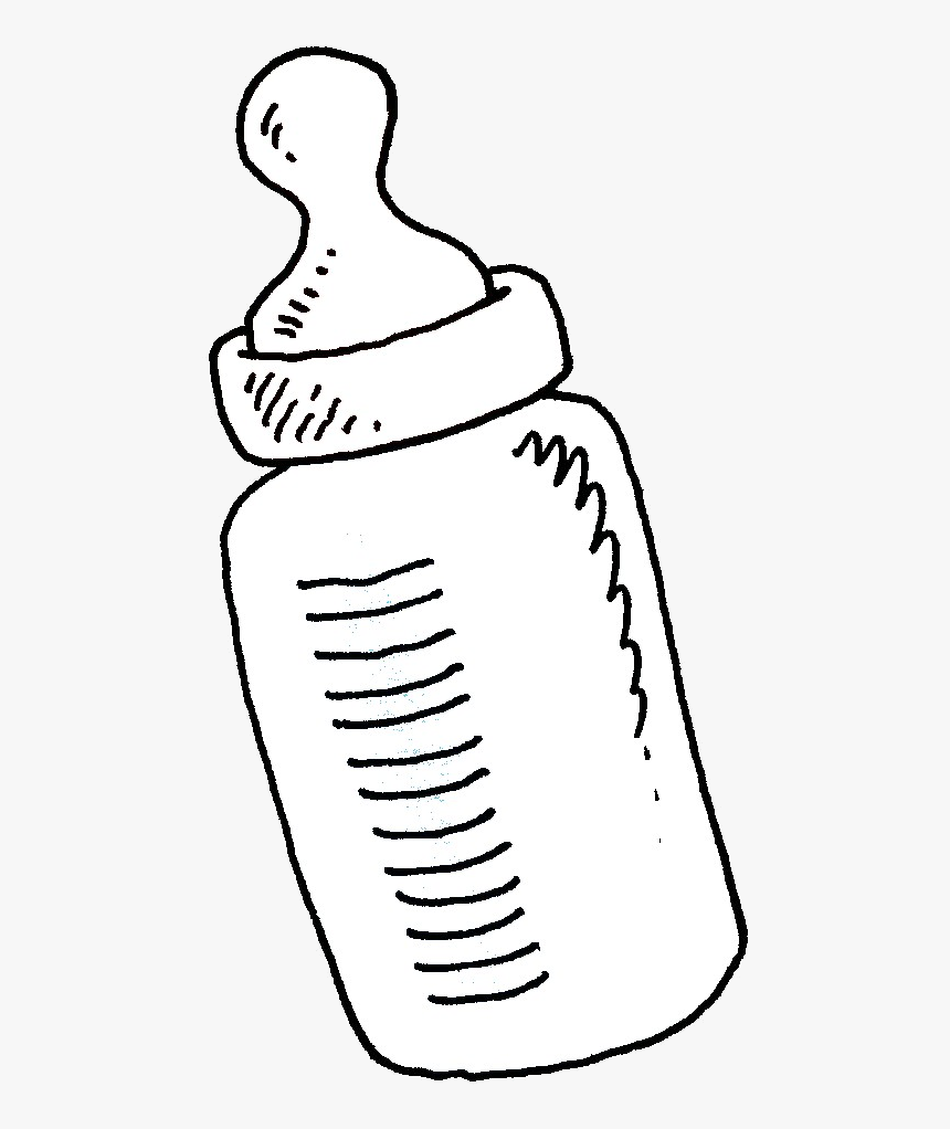 Baby Bottle Clipart Black And White Graphics For Feeding - Baby Bottle Clipart Black And White, HD Png Download, Free Download