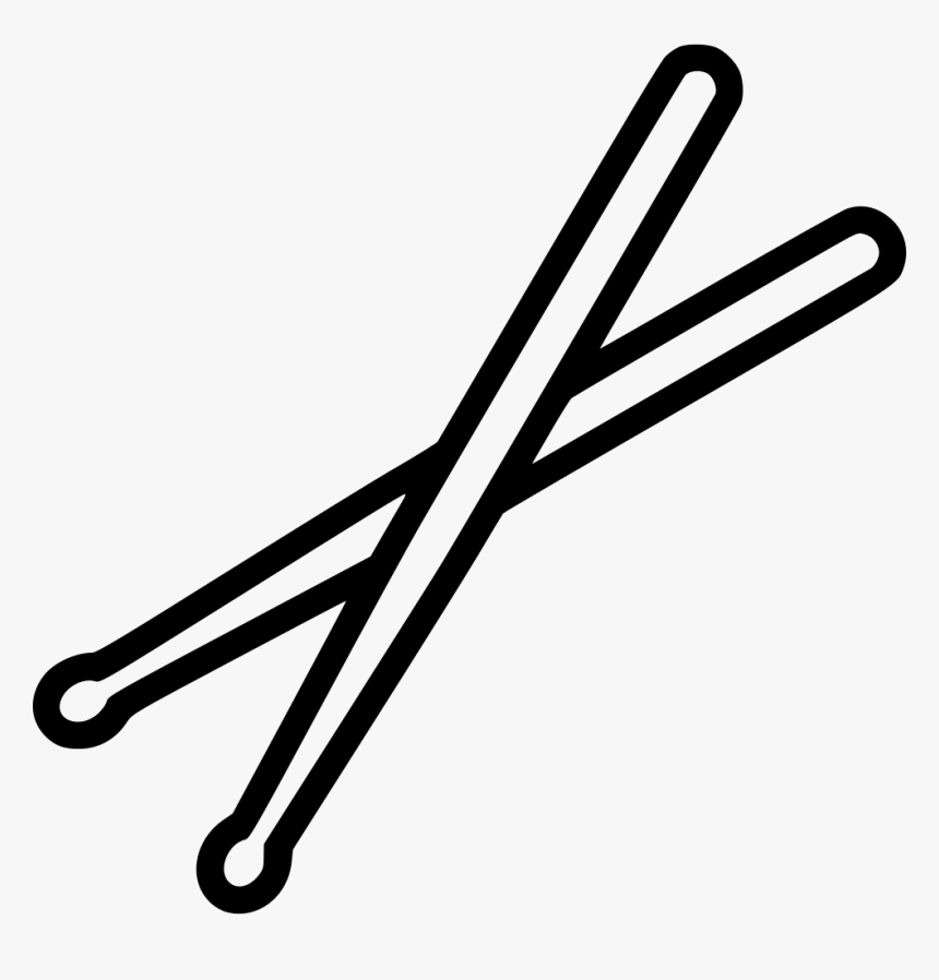 Drumsticks - Drum Sticks Drawing, HD Png Download, Free Download