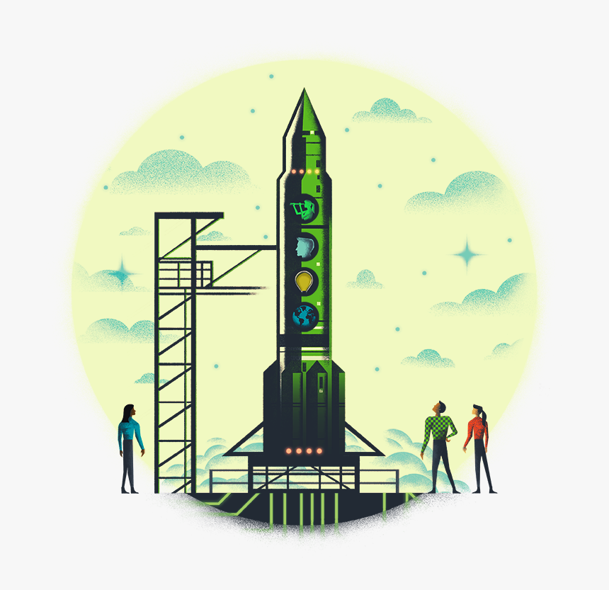 Rocket Ship - Illustration, HD Png Download, Free Download