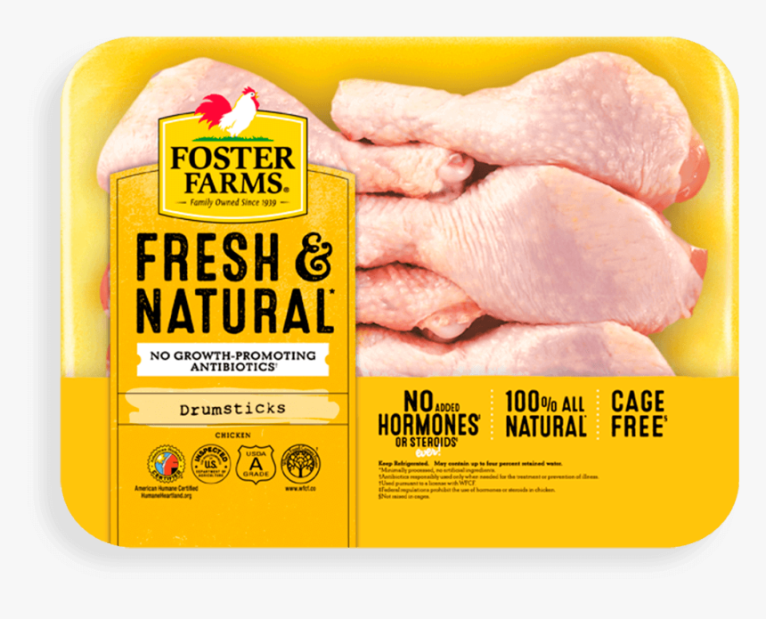 Drumsticks - 12pk - Foster Farms Chicken Thighs, HD Png Download, Free Download