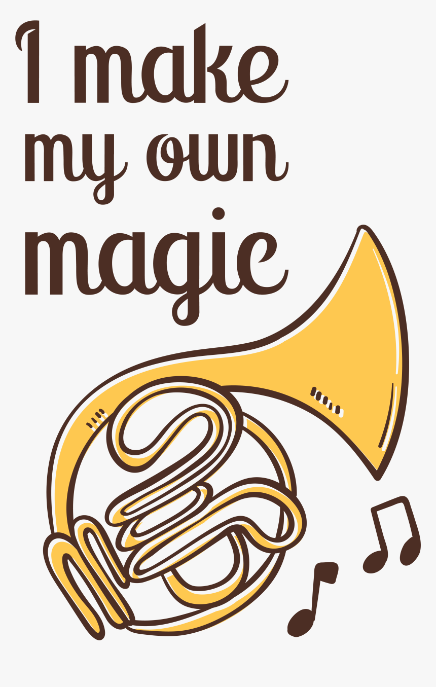 French Horn Music Inspiration Quotes Motivation - Music Notebook Cover Design, HD Png Download, Free Download