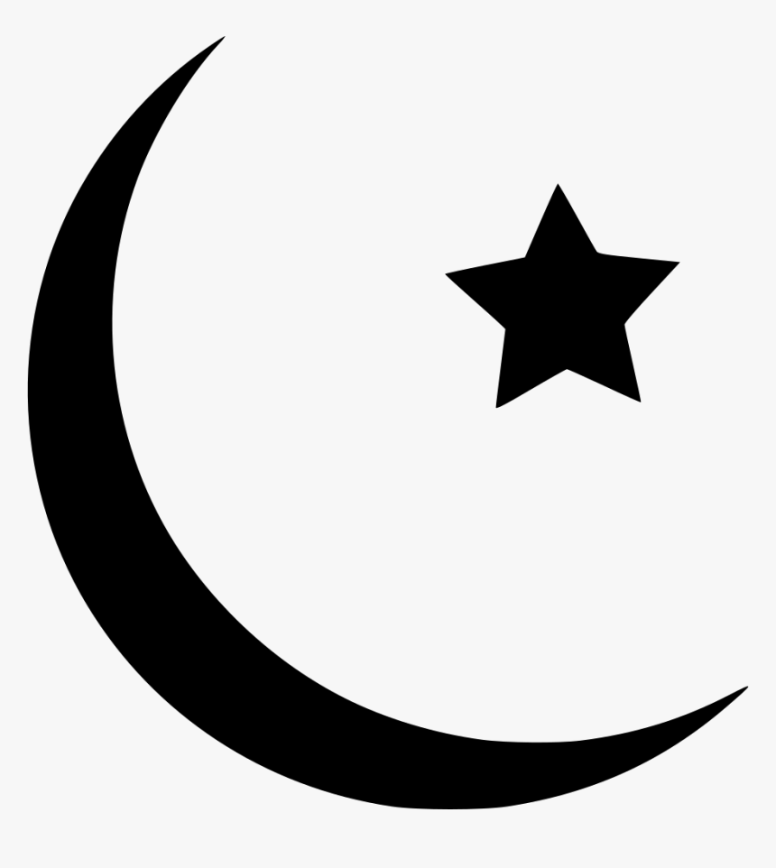 Moon Star Svg Png Icon Free Download - Transparent Islam Crescent Moon, Png Download, Free Download