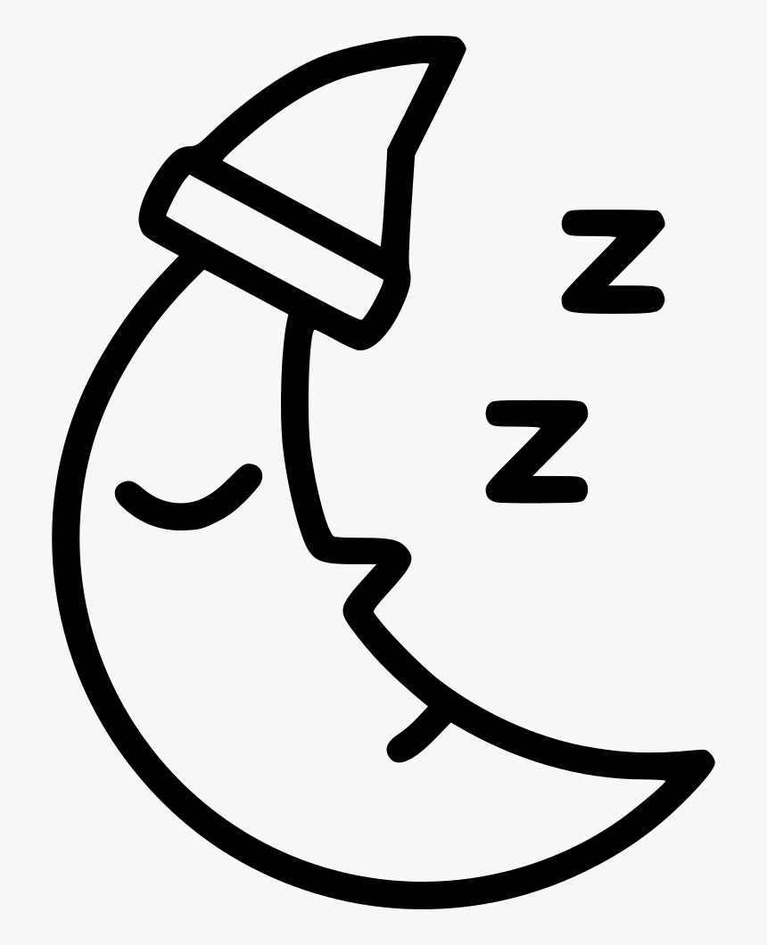 Night Sleepy Time Moon Svg Png Icon Free Download - Sleepy Time Clip Art, Transparent Png, Free Download