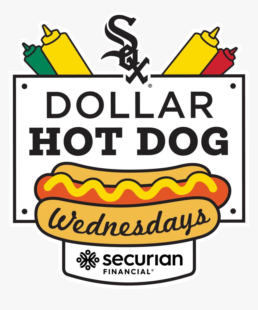 $1 Hot Dog Wednesday - Chicago White Sox, HD Png Download, Free Download