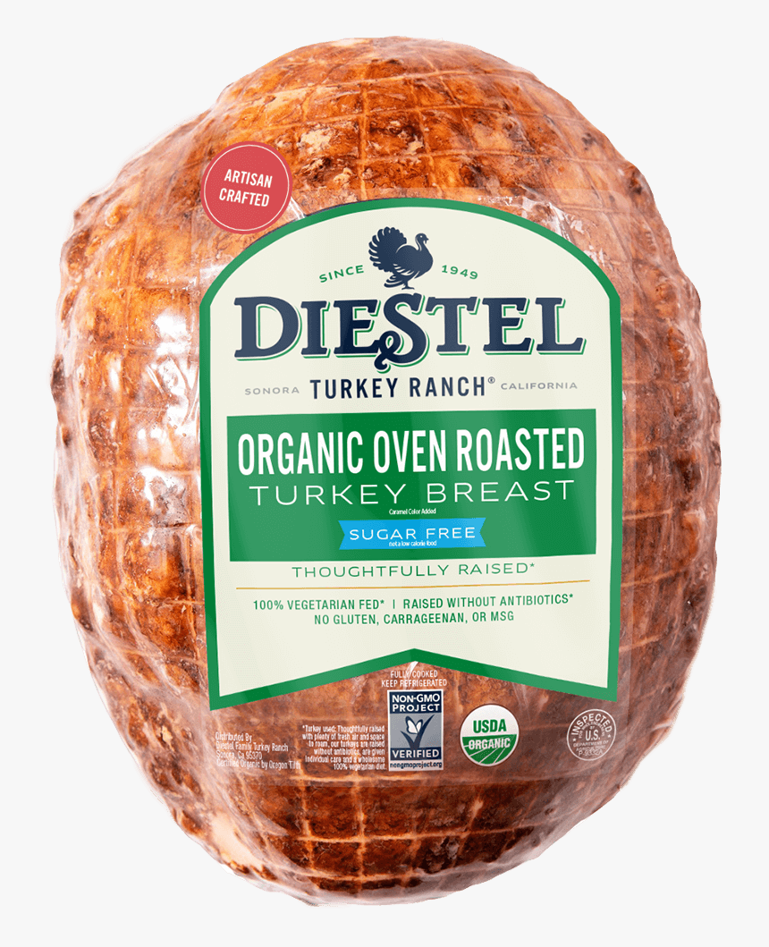 03 Delibulk Turkeybreast Ovenroasted Organic Art Rendering - Diestel, HD Png Download, Free Download