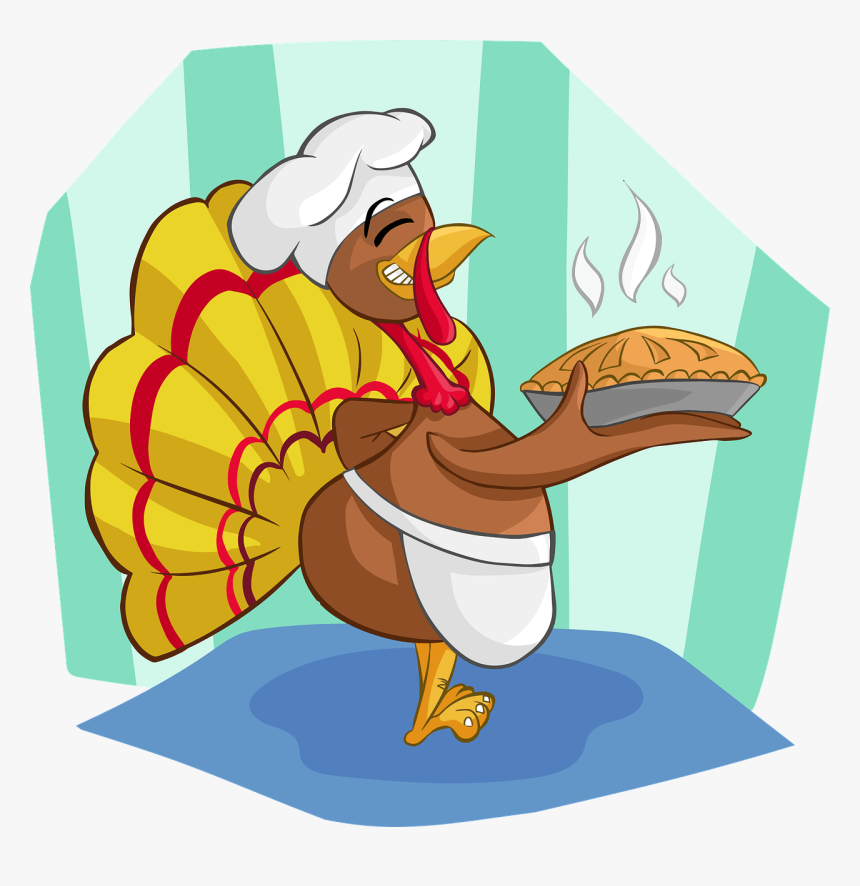 Turkey, Cook, Pie, Hat, Cook Hat, Cooking, Food, Dinner - Puns About Thanksgiving, HD Png Download, Free Download