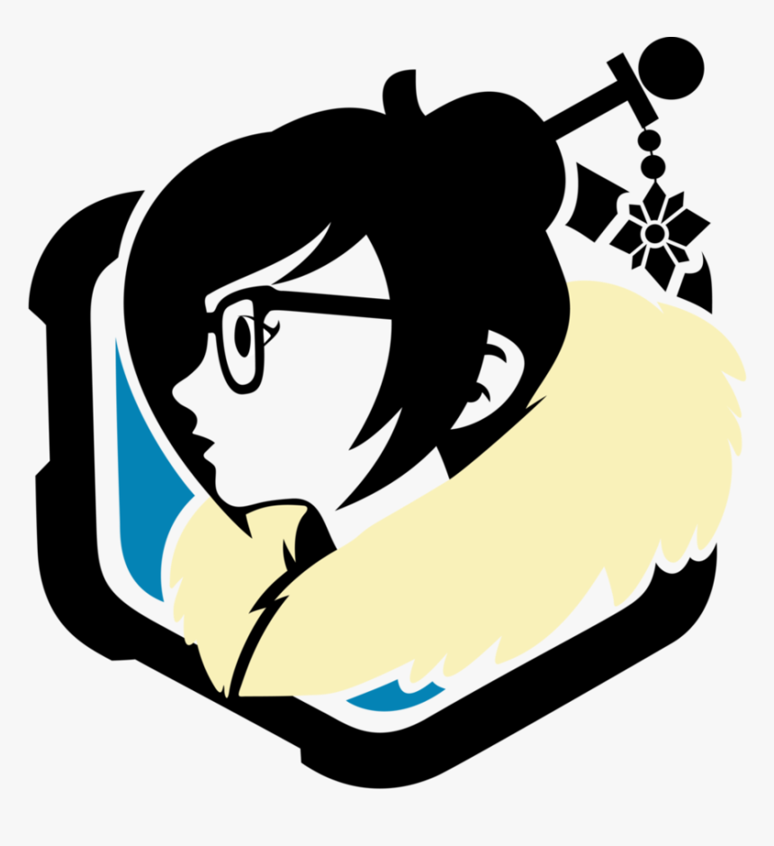 Bastion Drawing Fat - Overwatch Mei Logo, HD Png Download, Free Download