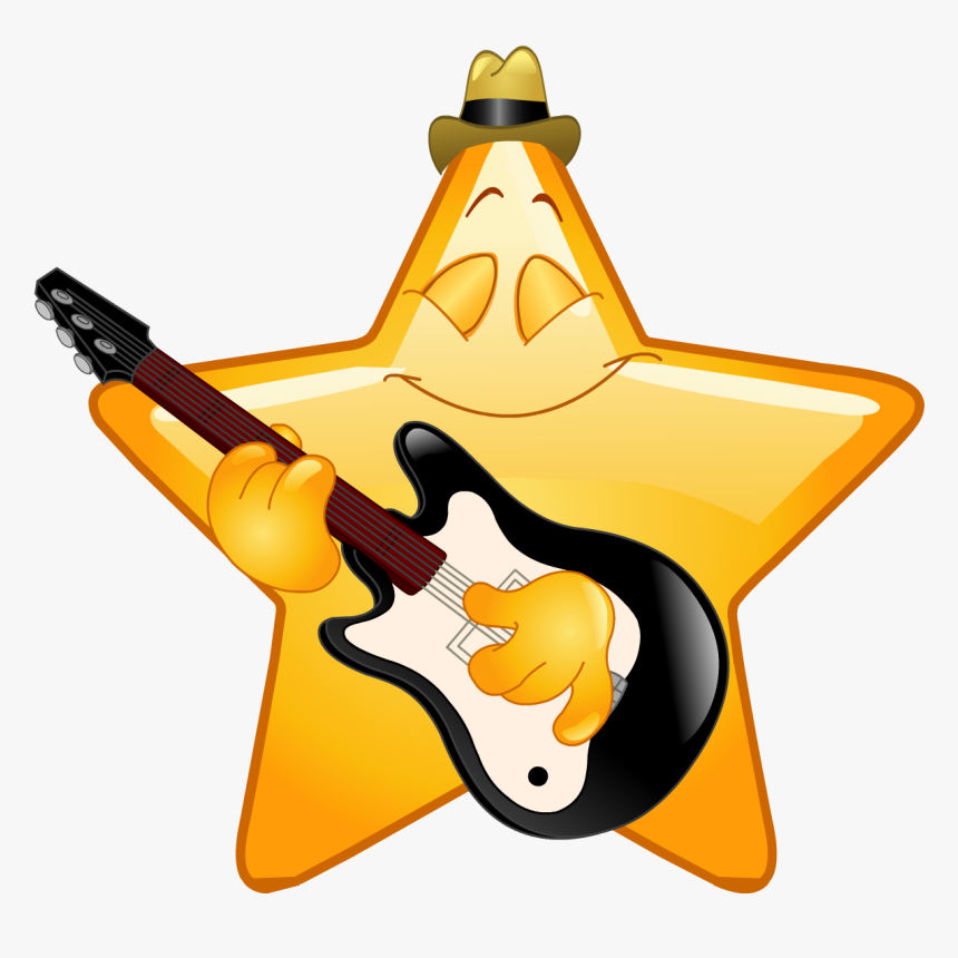 A Smile, Smileys, Emojis, Music, The Emoji, Smiley - Emoji Images With Guitar, HD Png Download, Free Download