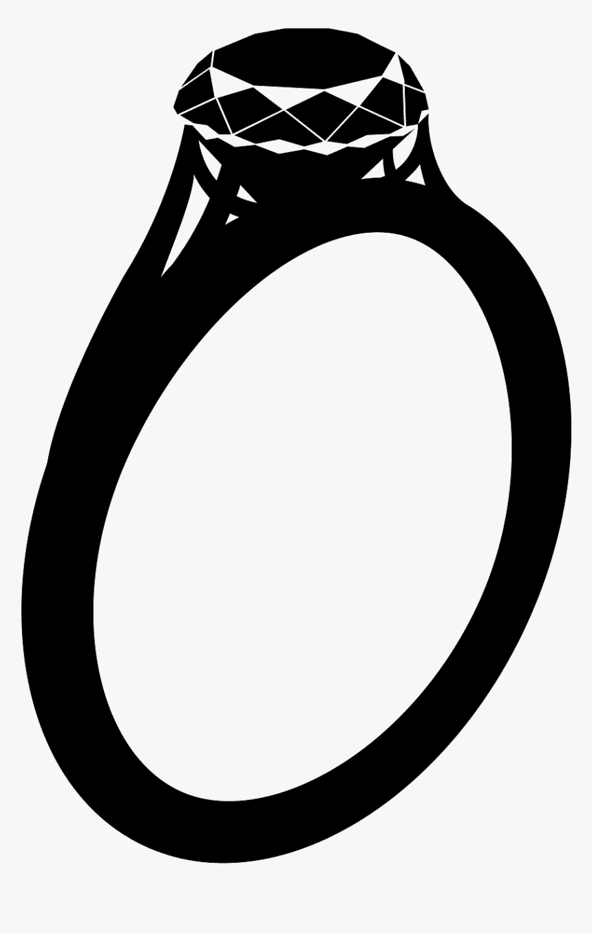 Engagement Ring Silhouette, HD Png Download, Free Download