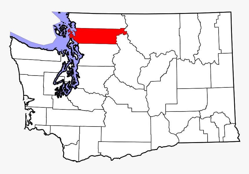 Map Of Washington Highlighting Skagit County - Skagit County Washington, HD Png Download, Free Download