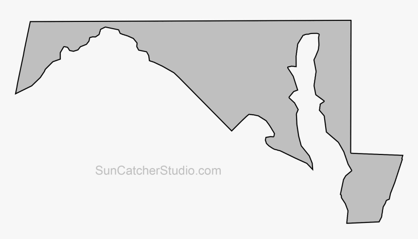 Maryland State Outline Png, Transparent Png, Free Download