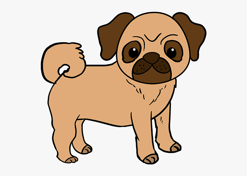 How To Draw Pug - Pug Easy To Draw, HD Png Download, Free Download