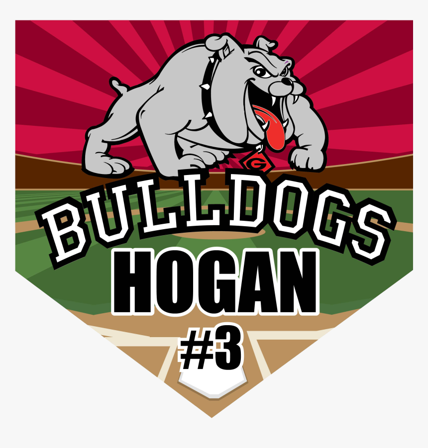 Bulldogs Home Plate Individual Team Pennant - Poster, HD Png Download, Free Download