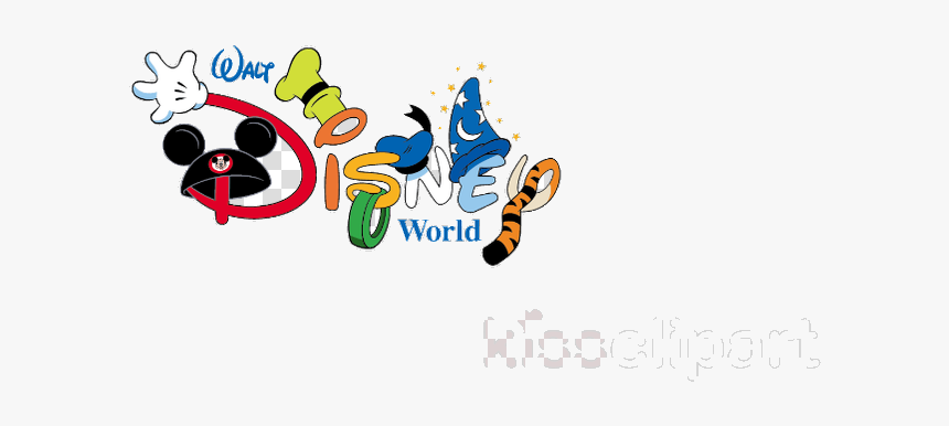 Disney World Clipart Magic Kingdom Disneyland Clip - Walt Disney World Writing, HD Png Download, Free Download