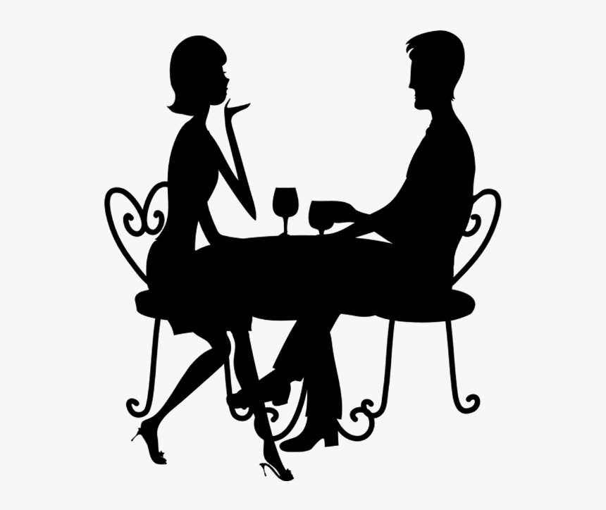 Couple Silhouette - Romentic Couple Clip Art, HD Png Download, Free Download