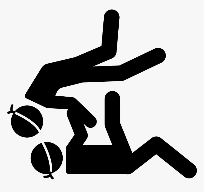 Paralympic Judo Couple Silhouette - Judô Paralímpico Png, Transparent Png, Free Download