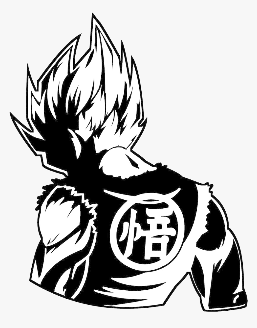 Dragon Ball Black And White Transparent Png - Dragon Ball Z Decal...