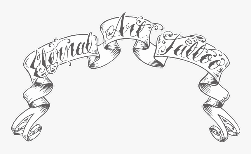 Collection Of Free Vector Tattoo Template - Banner Tattoo Design, HD Png Download, Free Download
