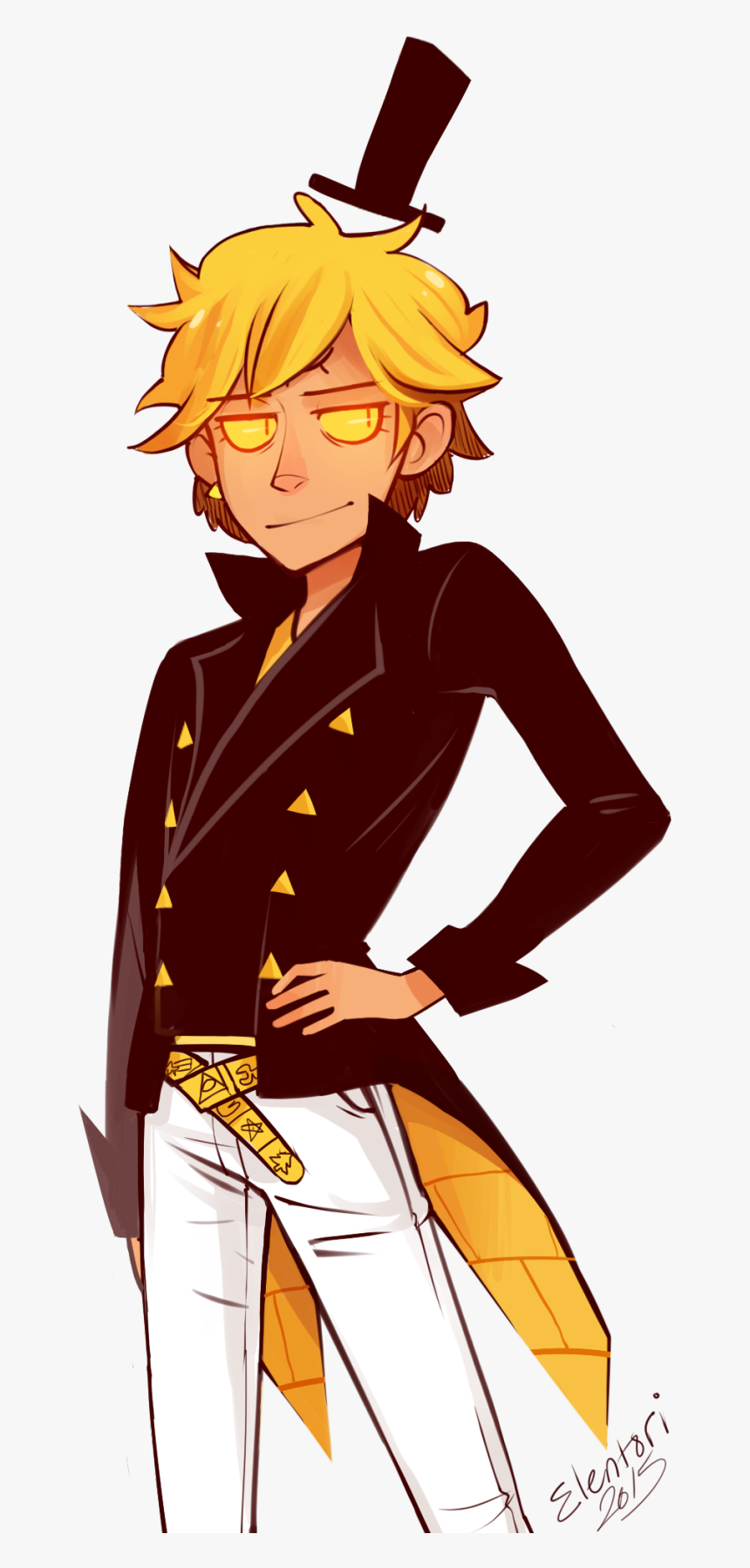 Bill Cipher 21 Png - Human Bill Cipher Fanart, Transparent Png, Free Download