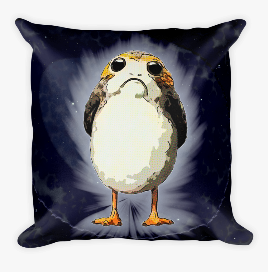 Cosmic Porg Square Pillow Cushion, HD Png Download, Free Download
