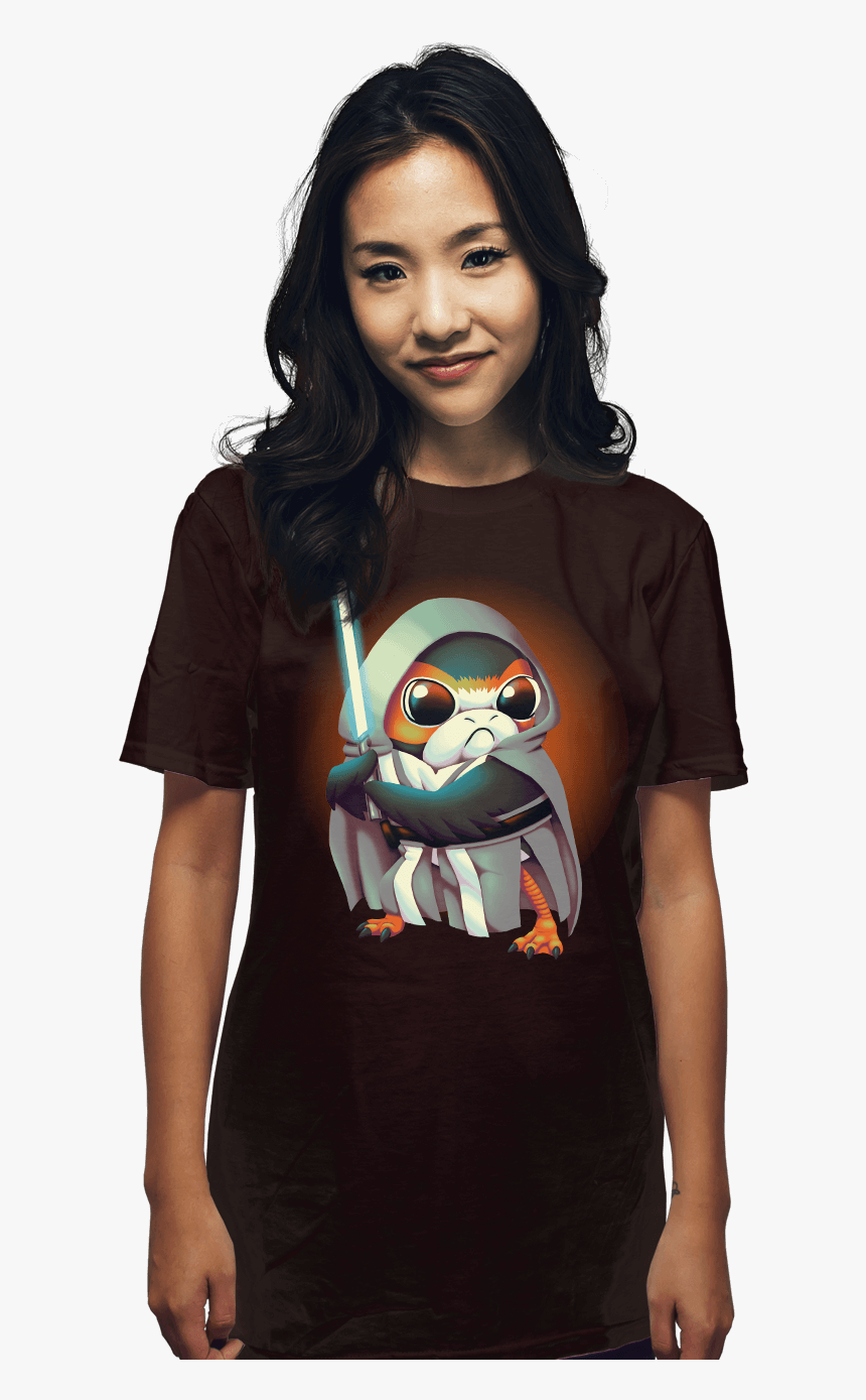 The Last Porg - Aggretsuko Glow In The Dark Shirt, HD Png Download, Free Download