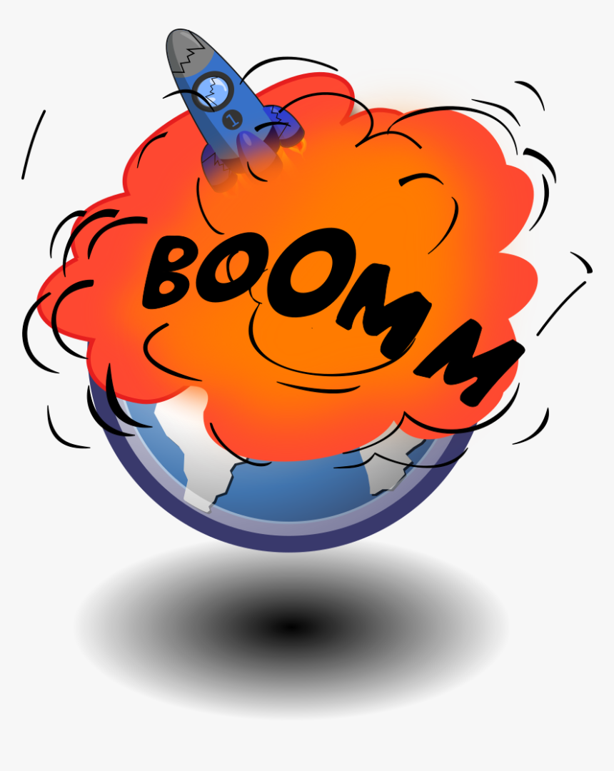 Explosion Rocket Clip Art - Bomb Clip Art Explosion, HD Png Download, Free Download