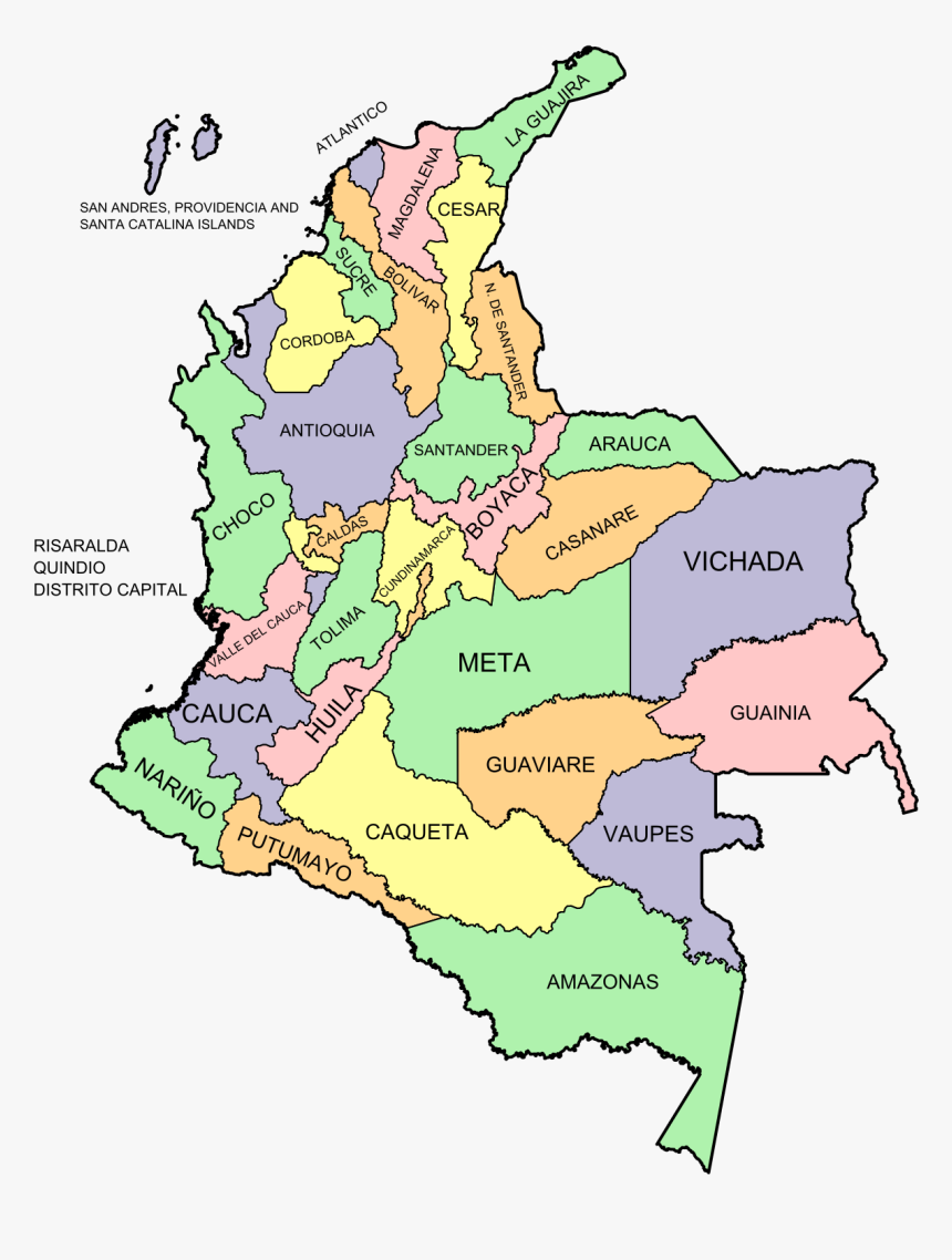 Colombia Departments, HD Png Download, Free Download