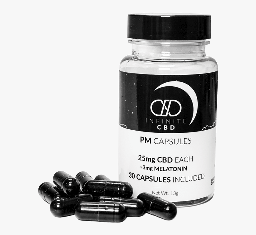 P - M - Capsules - Black Cbd Capsules, HD Png Download, Free Download