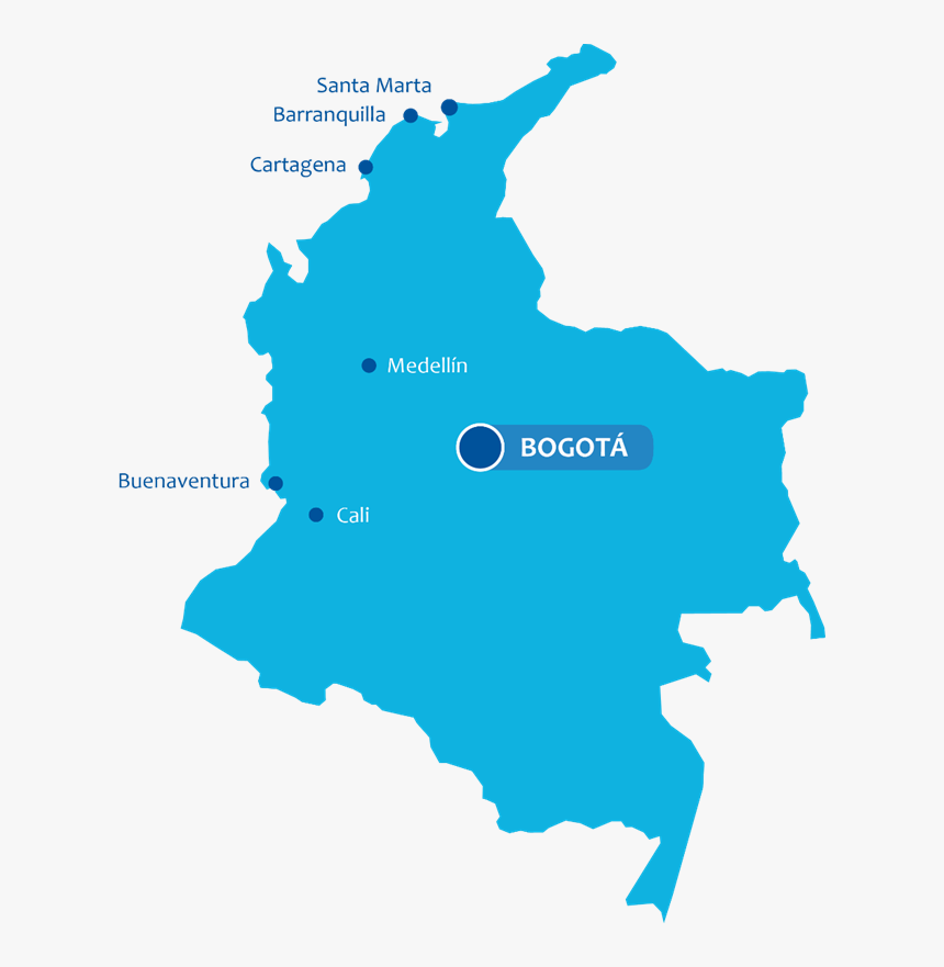 Bogota Colombia Map Png, Transparent Png, Free Download