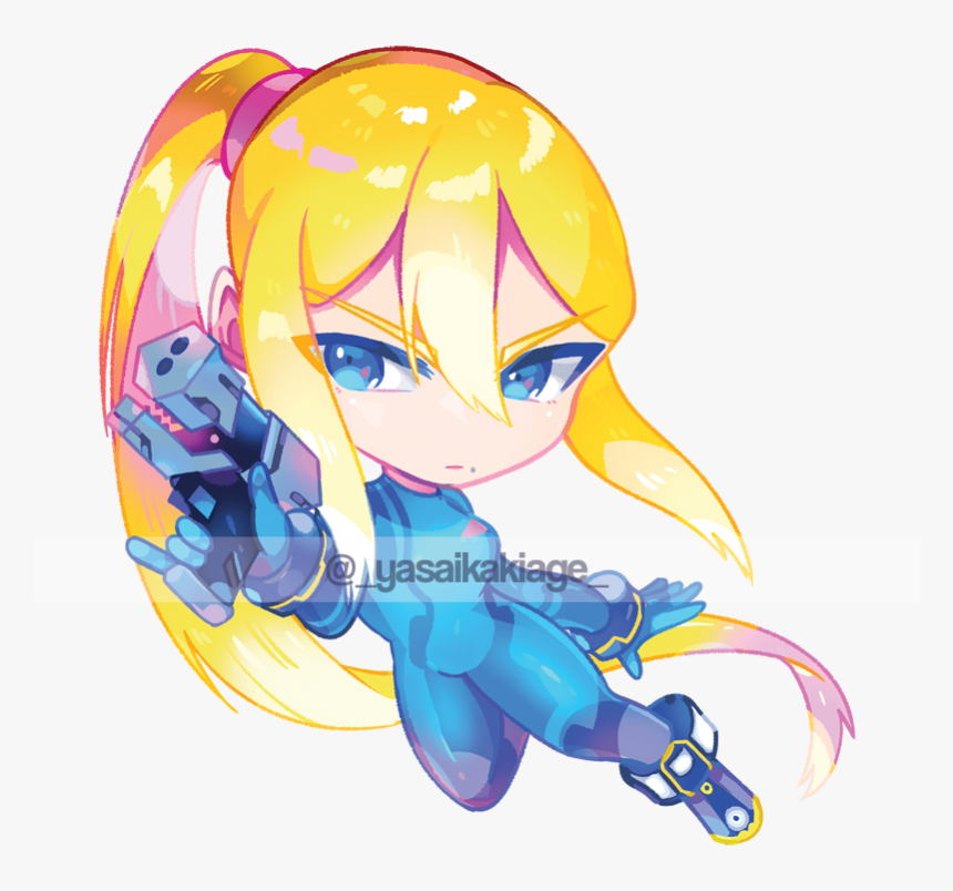 Zero Suit Samus Acrylic Charm - Chibi Zero Suit Samus, HD Png Download, Free Download