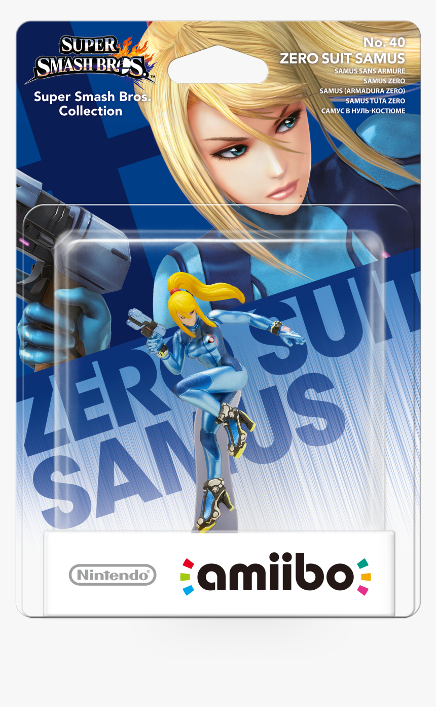 40 Zero Suit Samus - Amiibo Metroid Zero Suit, HD Png Download, Free Download