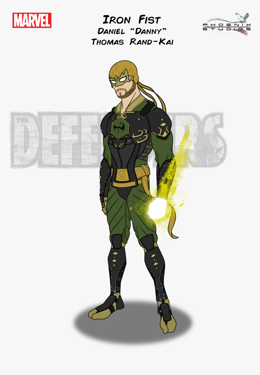 Iron Fist By Phoenixstudios91-da1blyu - Winter Soldier Cartoon Png, Transparent Png, Free Download