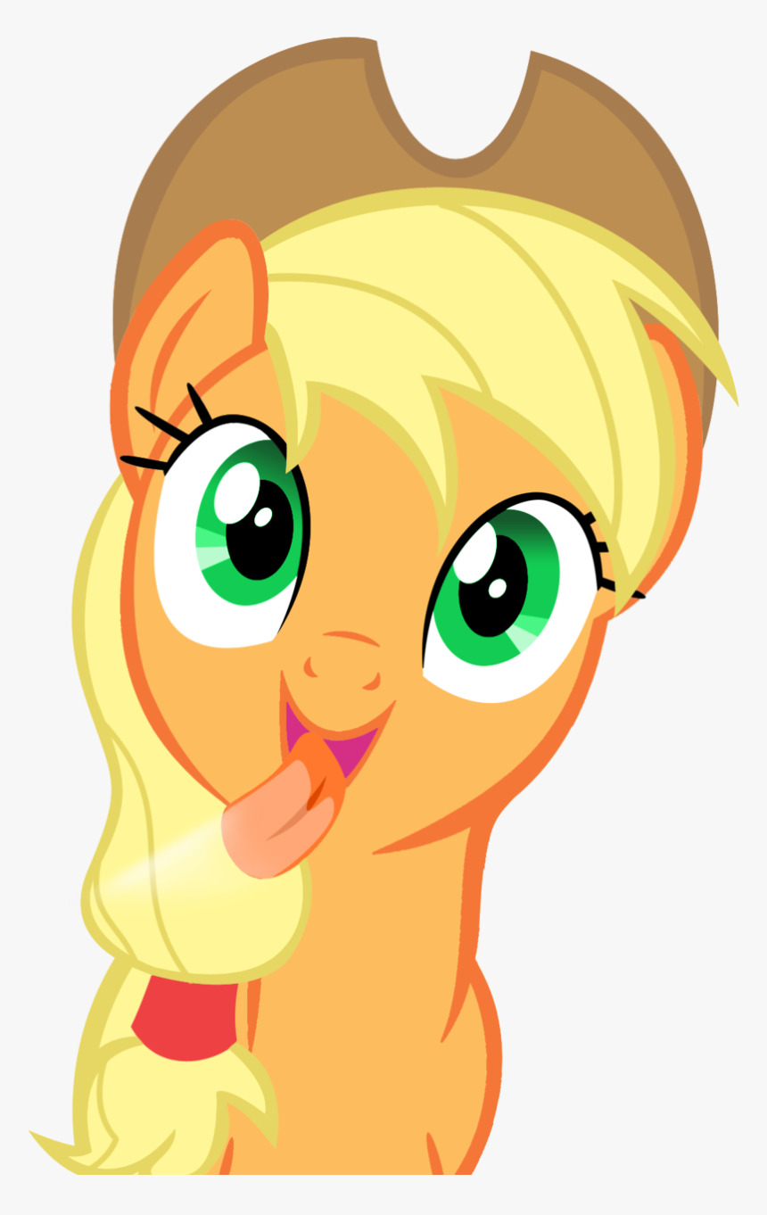 Pinkie Pie Rarity Applejack Twilight Sparkle Derpy - Applejack Lick, HD Png Download, Free Download