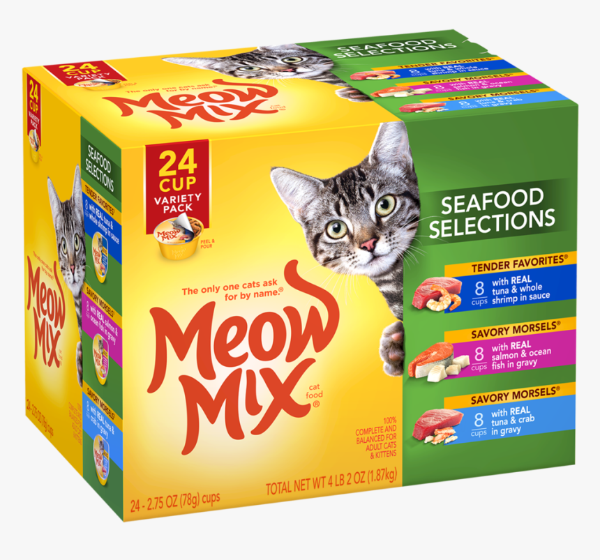 Meow Mix Wet Cat Food, HD Png Download, Free Download