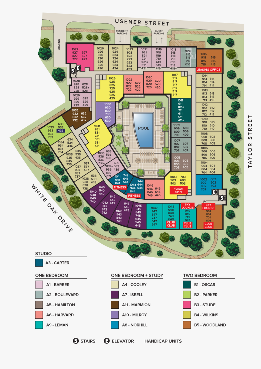 Apartment Site Plan, HD Png Download, Free Download