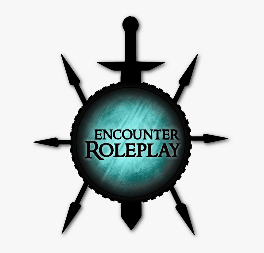 The Encounter Roleplay Logo Featuring A Shield With - Podcast, HD Png Download, Free Download