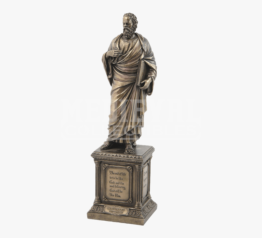 Ancient Greek Philosopher Statue , Png Download - Socrates Statue Png, Transparent Png, Free Download