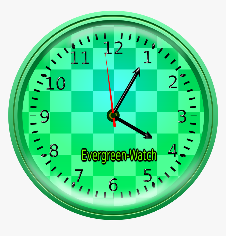 Evergreen Watch Clip Arts - Clipart Green Watch, HD Png Download, Free Download