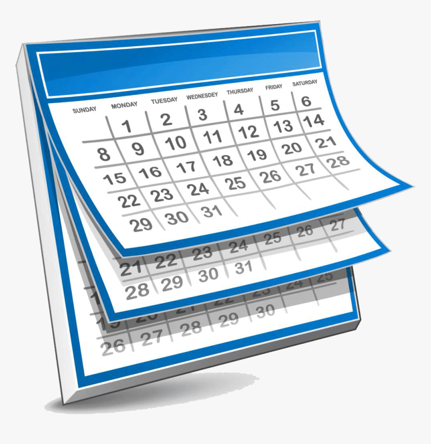 Clipart Calendar Png - Calendar Clipart, Transparent Png, Free Download