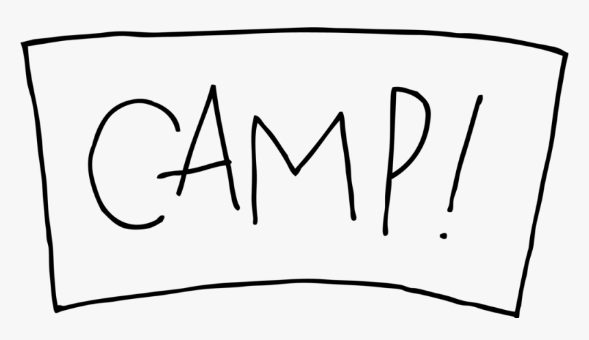 Camp - Camp In Black And White, HD Png Download, Free Download