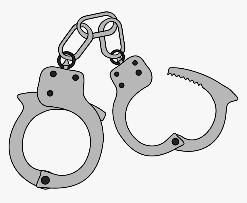 Handcuffs Clipart Shackles - Open Handcuffs Clipart, HD Png Download, Free Download