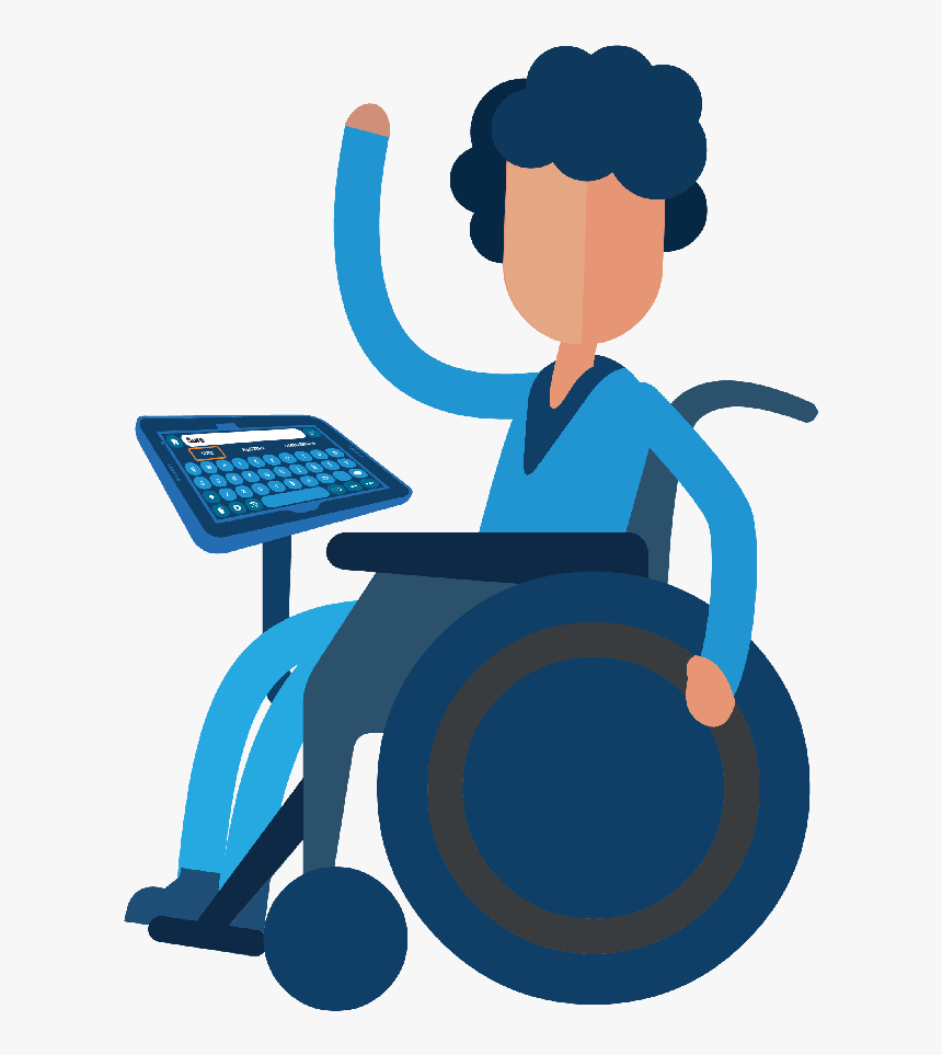 E Clipart Communication - Disabled People Smart Home, HD Png Download, Free Download