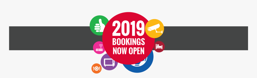 2019 Bookings Now Open Homepage Header - Booking Open Logo, HD Png Download, Free Download