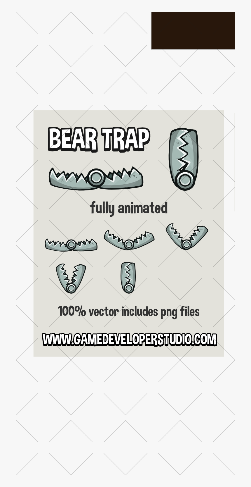 Bear Trap Pixel Art, HD Png Download, Free Download