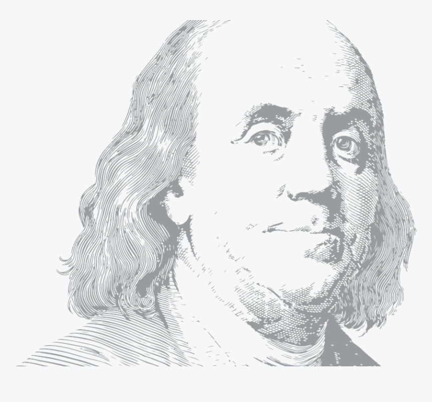 Ben Franklin, Benjamin, Portrait, Usa, Person, Face - 100 Us Dollar, HD Png Download, Free Download