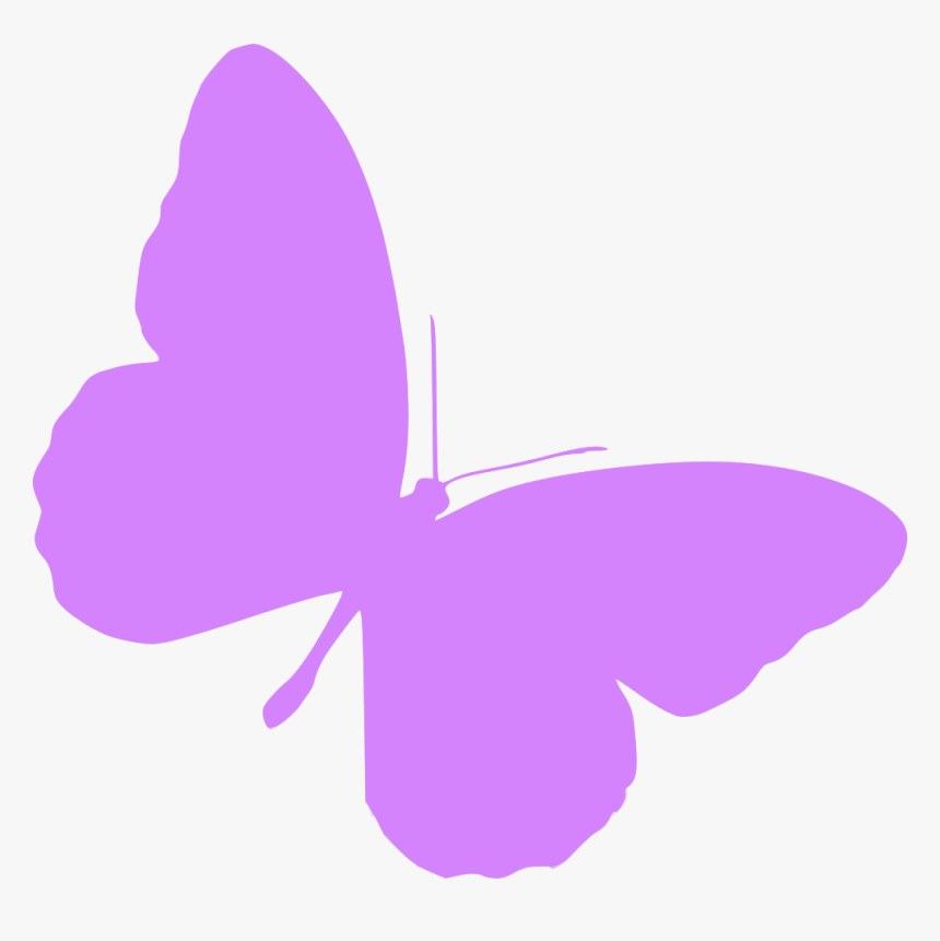 Silueta Mariposa Lila Png , Png Download - Butterfly Png Violet Silhouette, Transparent Png, Free Download