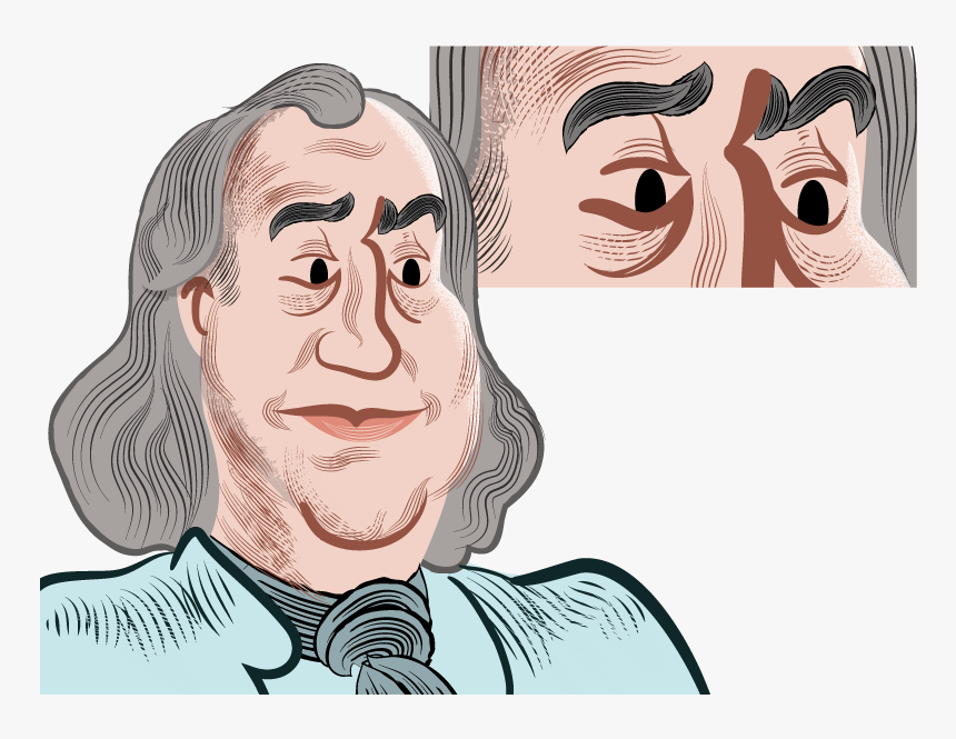 Benjamin Franklin Character Design Animation Wip Founding - Illustration, HD Png Download, Free Download