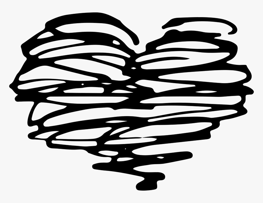Scribbled Heart, HD Png Download, Free Download